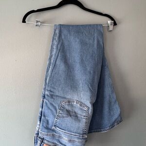 American Eagle Outfitters Faded Blue Kick Boot Jeans